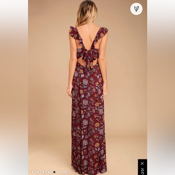Lulus Floral Print Maxi Dress - Picture 3 of 8